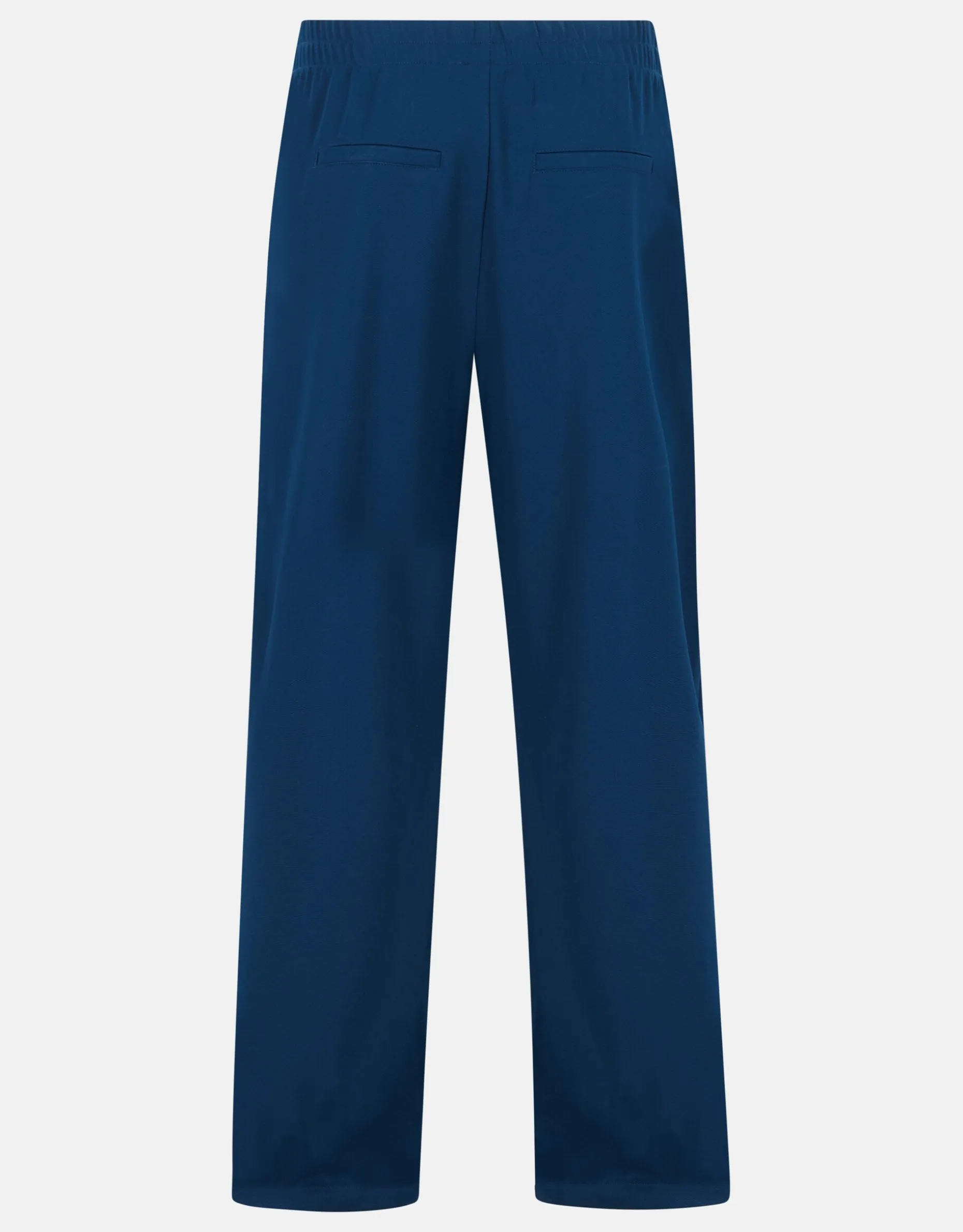 Basic Wide Leg Broek Blauw