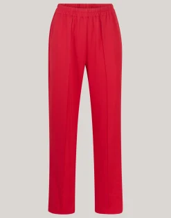 Basic Wide Leg Broek Rood