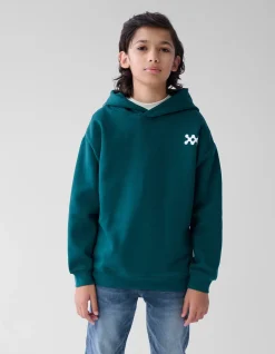 Basis Artwork Hoodie Donkergroen