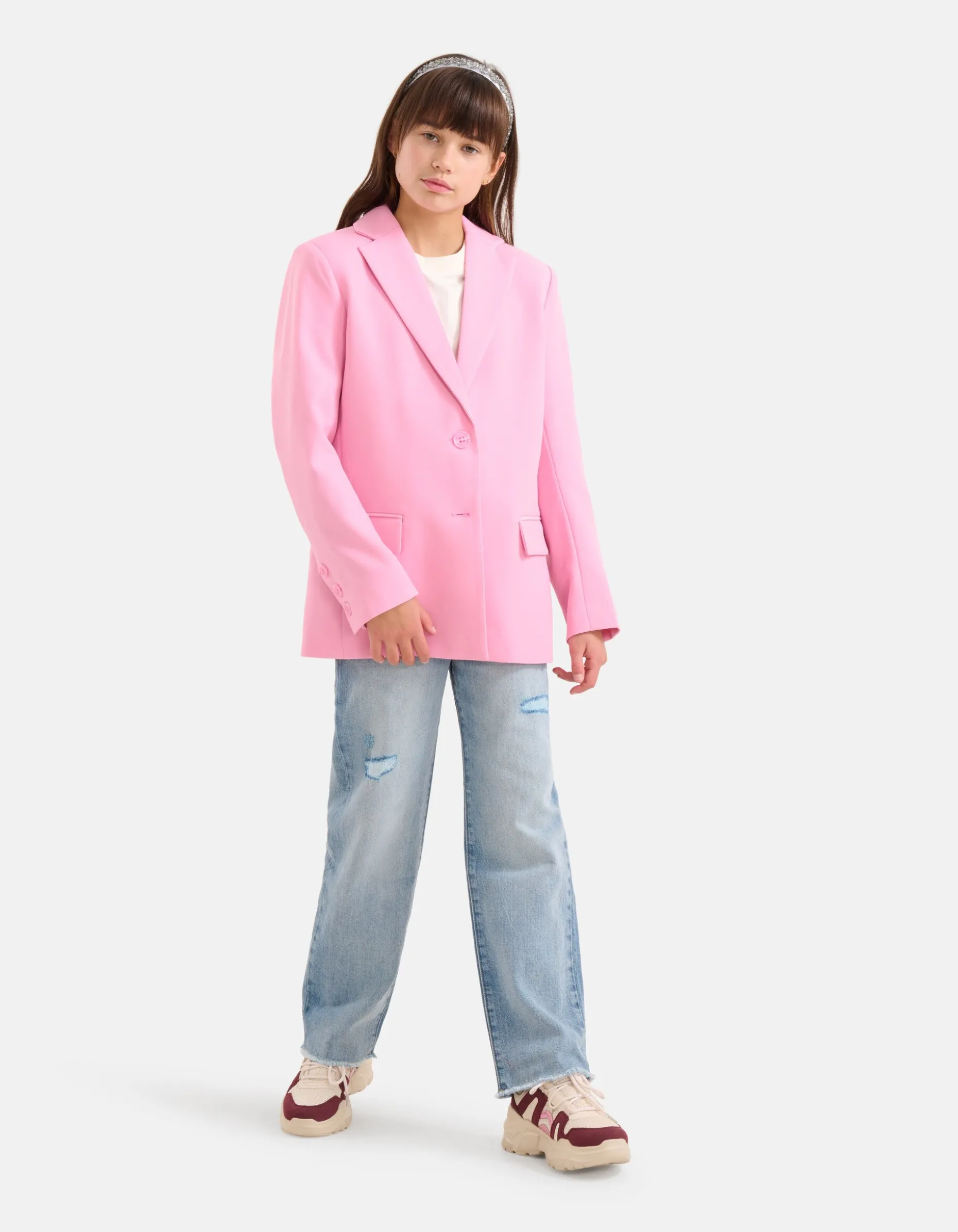 Basis Blazer Lichtroze