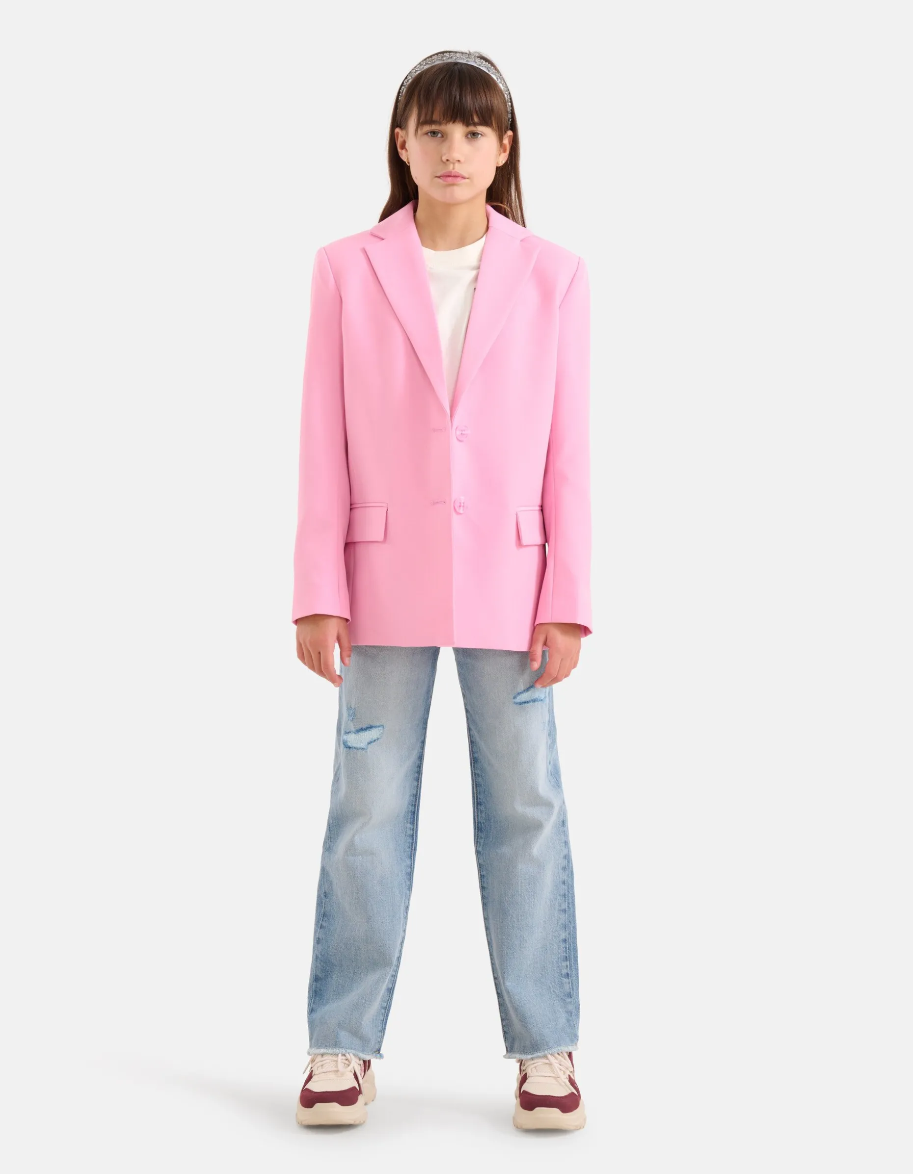 Basis Blazer Lichtroze