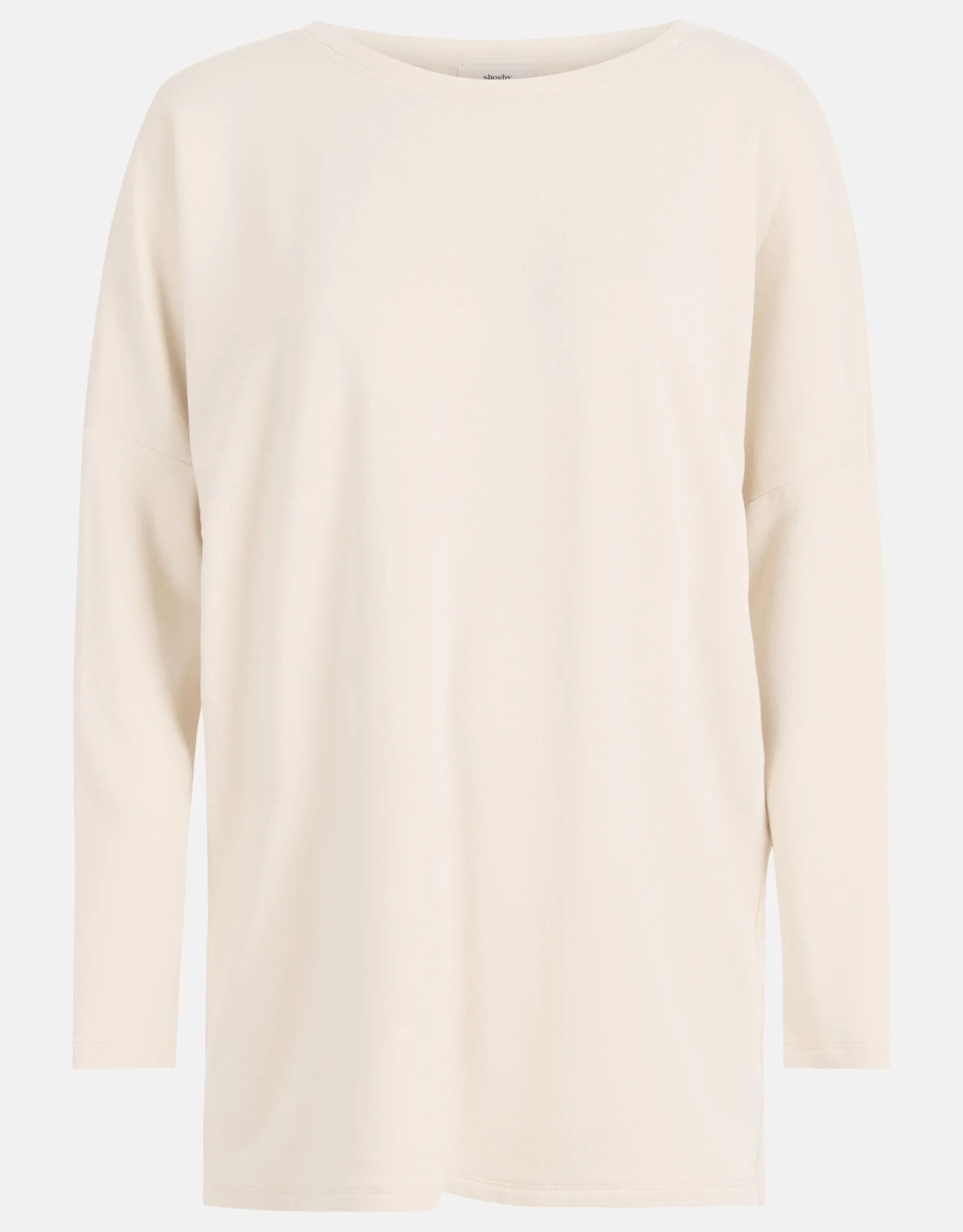 Basis Oversized Top Gebroken Wit