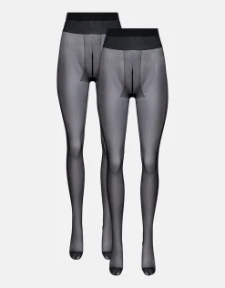 Basis Panty Zwart 20 Denier 2 Pack