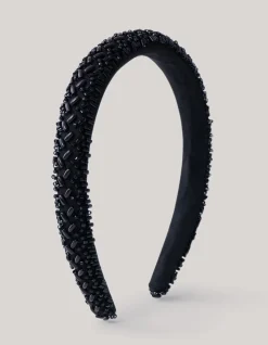 Beaded Haarband Zwart