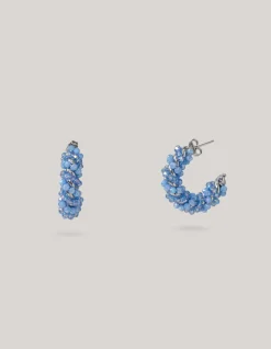 Beaded Oorbellen Blauw