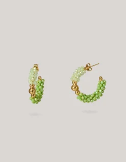 Beaded Oorbellen Groen