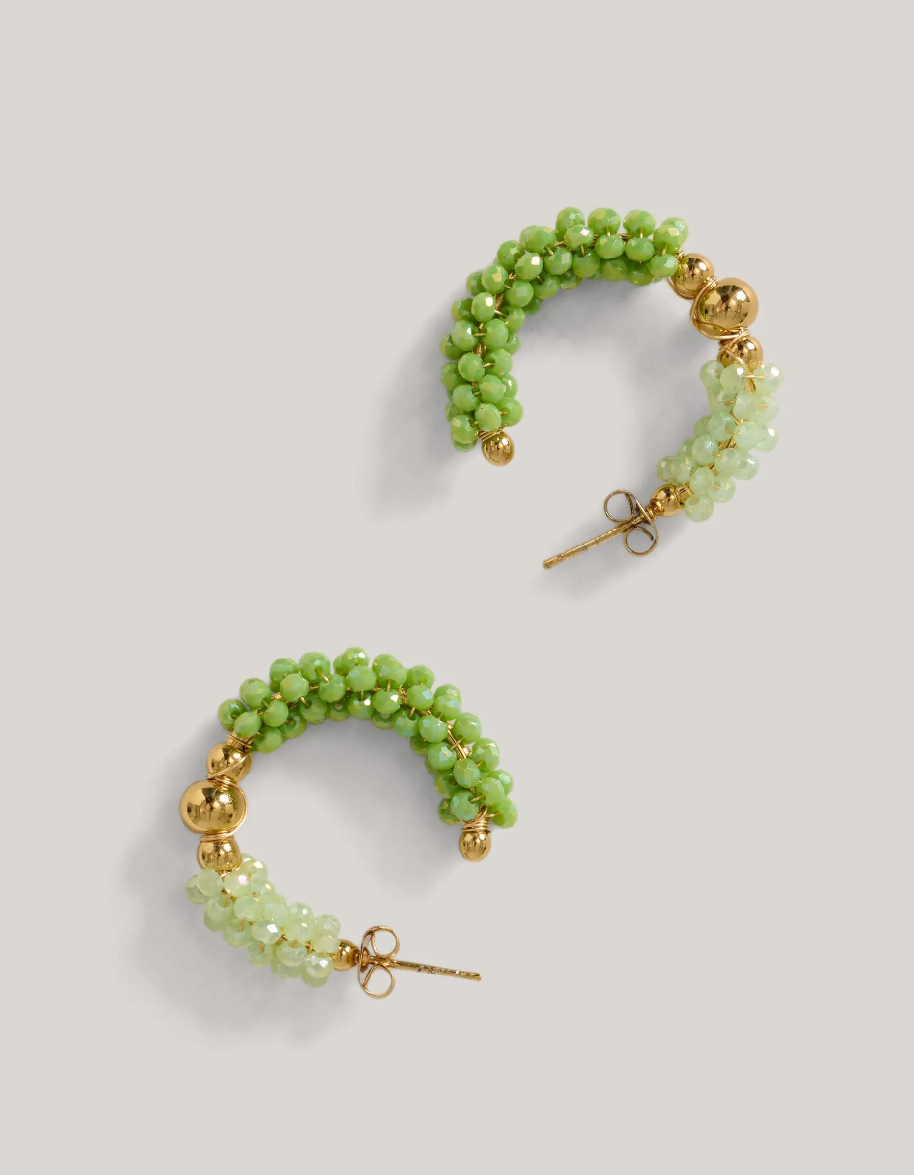 Beaded Oorbellen Groen