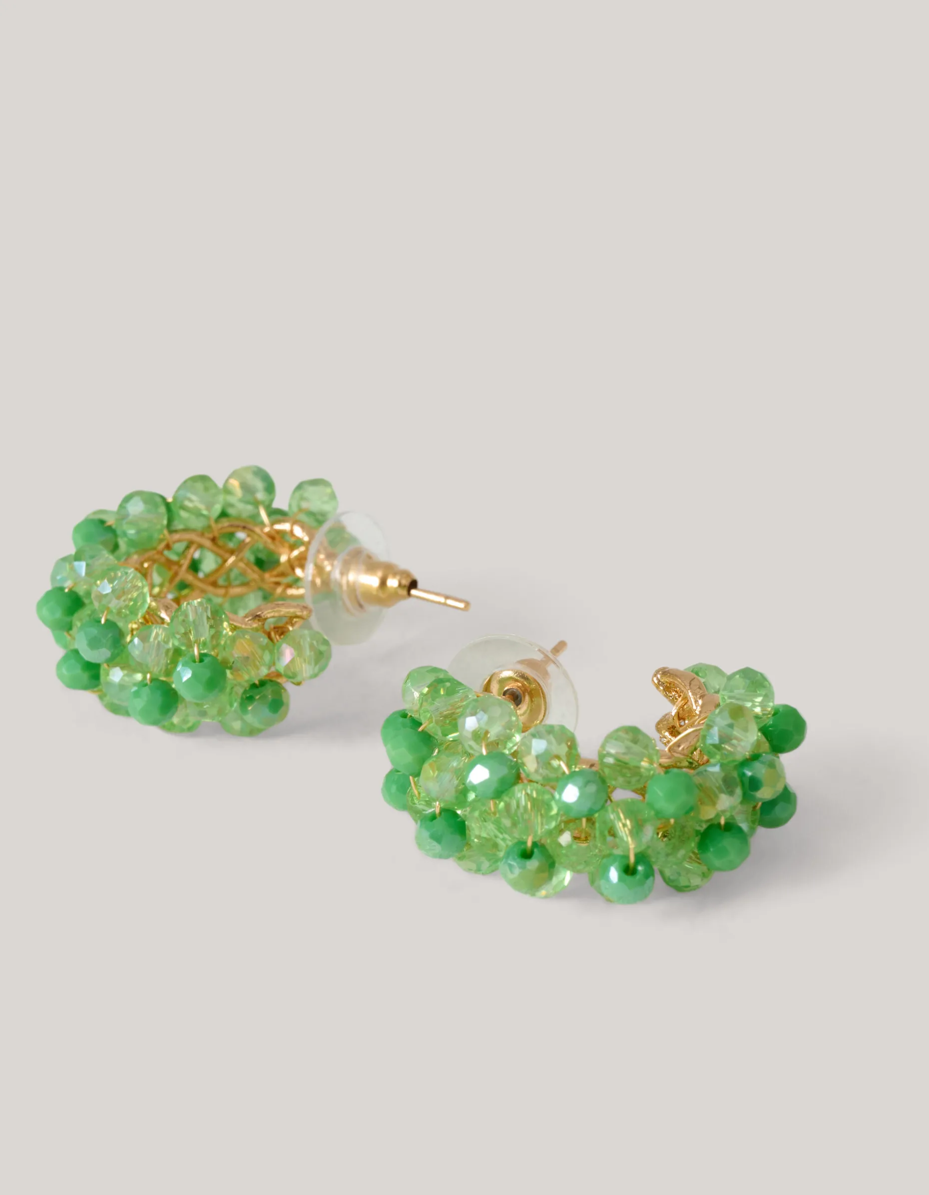 Beaded Oorbellen Groen