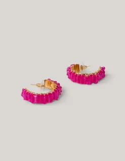 Beaded Oorbellen Roze