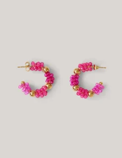 Beaded Oorbellen Roze