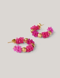 Beaded Oorbellen Roze
