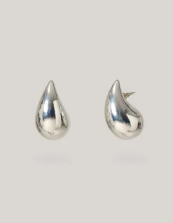 Big Drop Shape Oorbellen Zilver