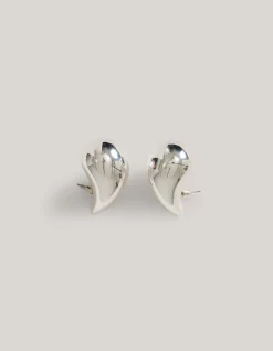Big Drop Shape Oorbellen Zilver