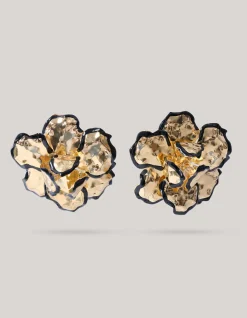 Big Flower Oorbellen Goud