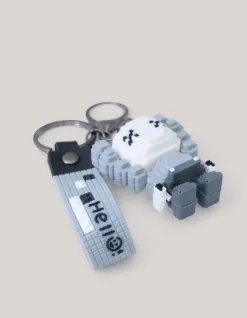 Blok Sleutelhanger Grijs