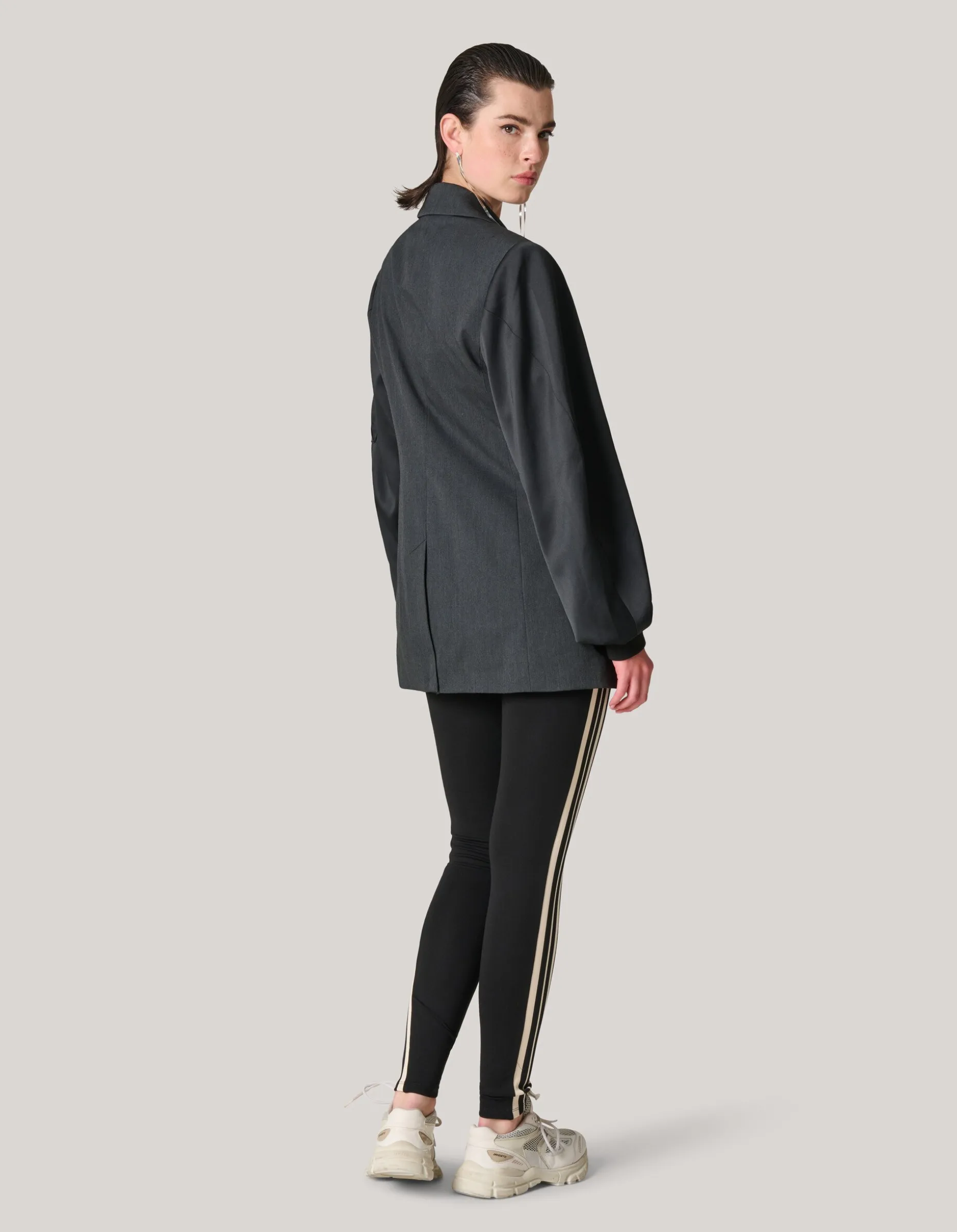 Bomber Sleeve Blazer Zwart