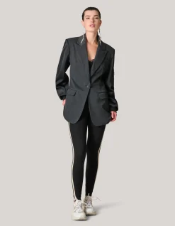Bomber Sleeve Blazer Zwart