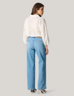 Broderie Blouse Wit