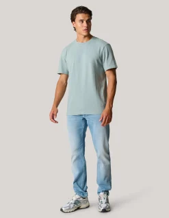 Brushed T-shirt Grijs