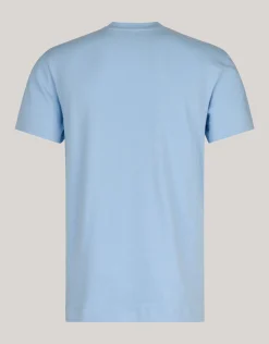Brushed T-shirt Lichtblauw
