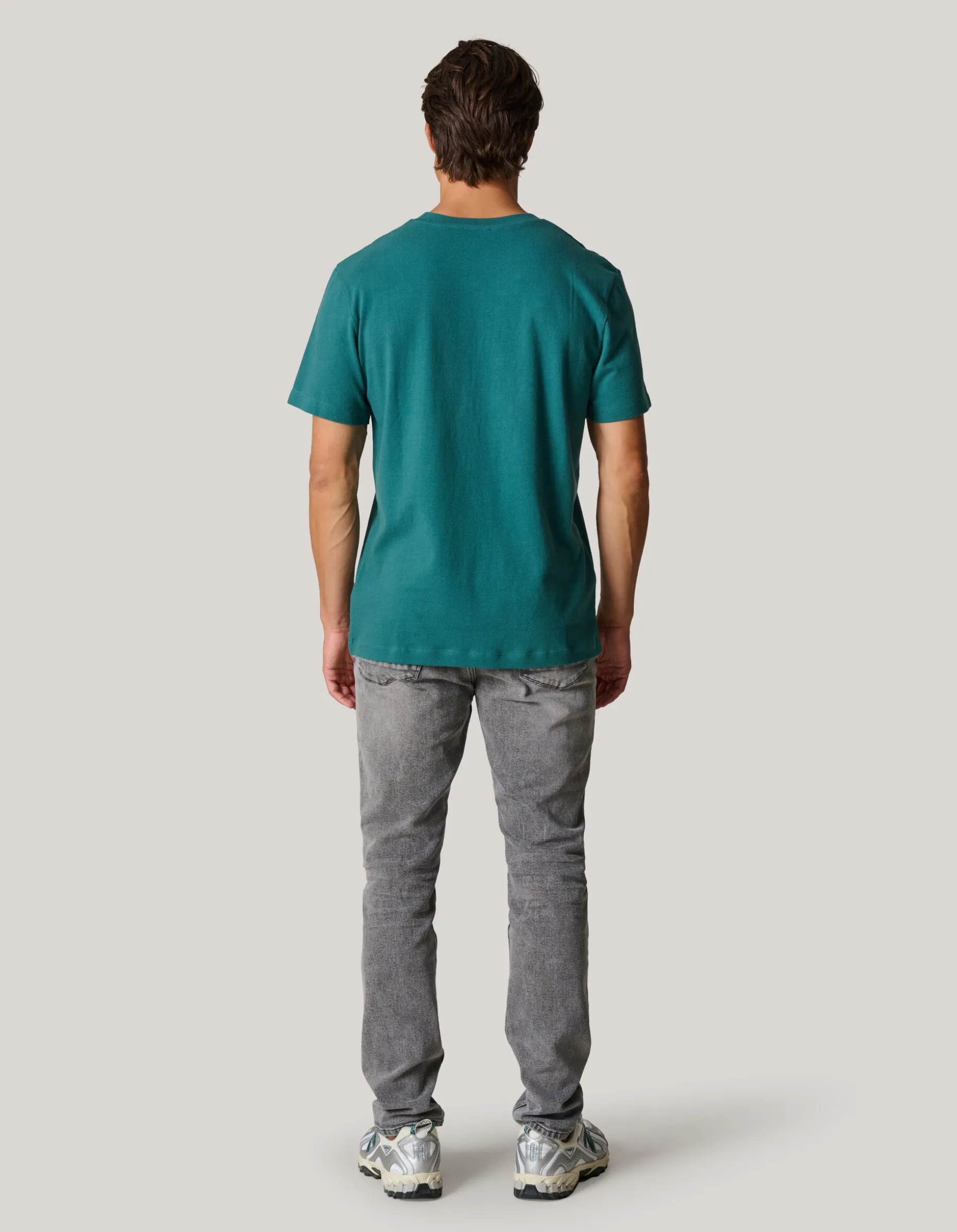 Brushed T-shirt Turquoise