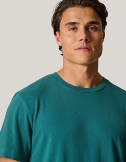 Brushed T-shirt Turquoise