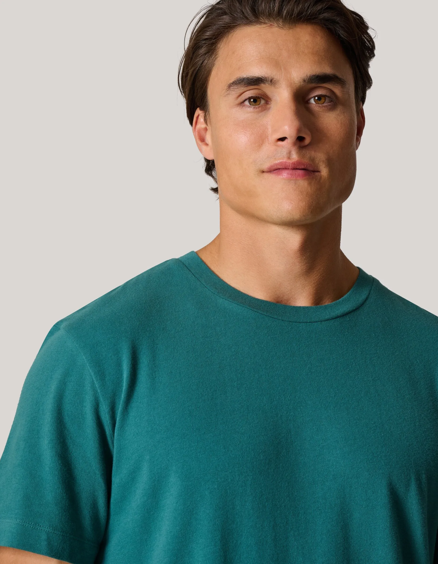 Brushed T-shirt Turquoise