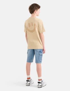 Cargo Jog Denim Short Mediumstone