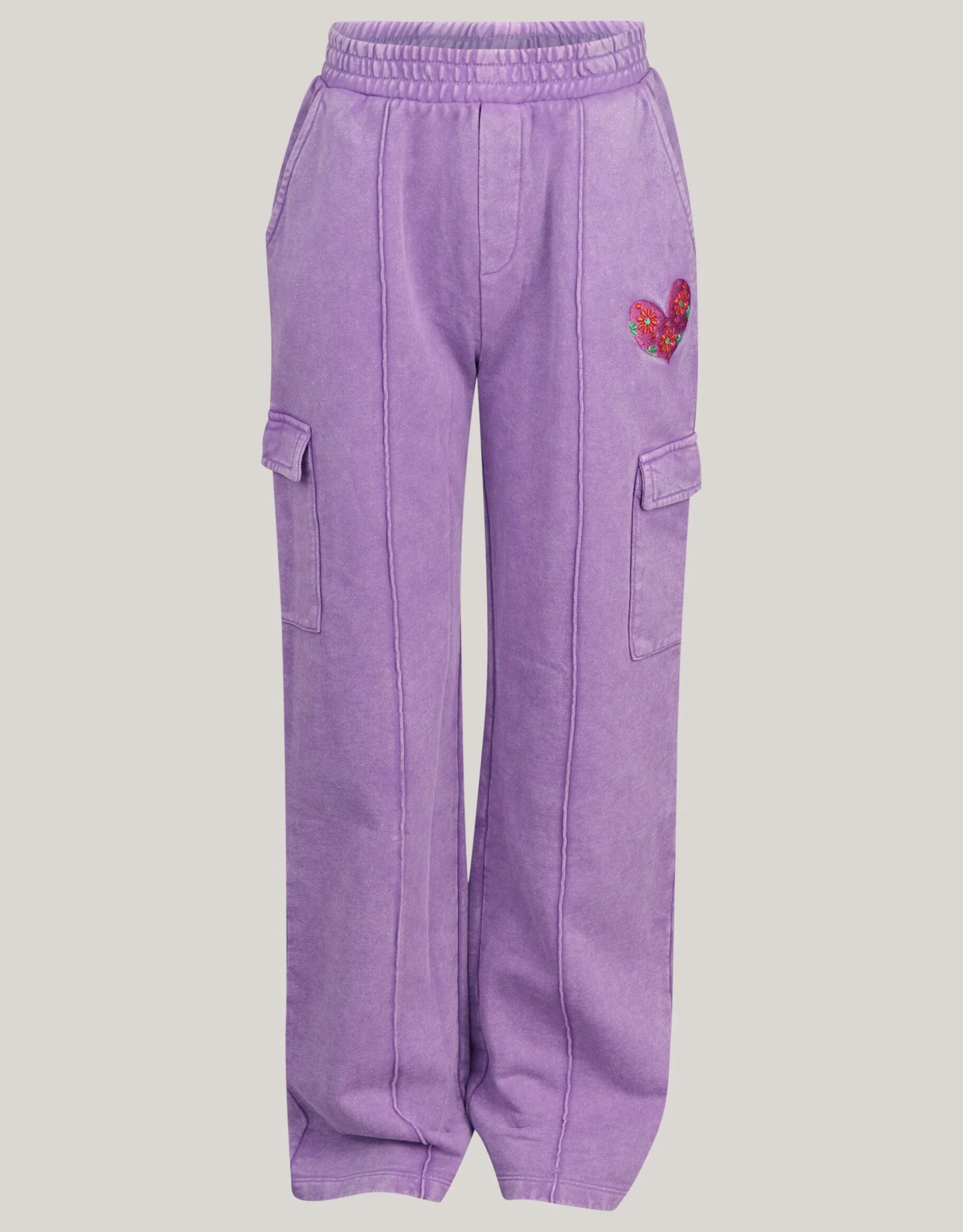 Cargo Wide Leg Broek Paars