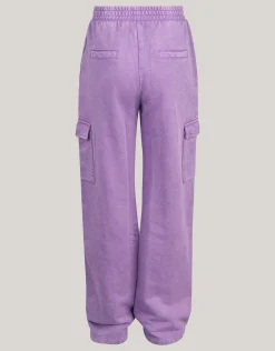 Cargo Wide Leg Broek Paars