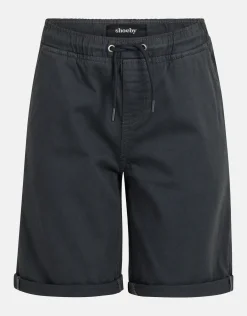 Casual Twill Short Donkergrijs