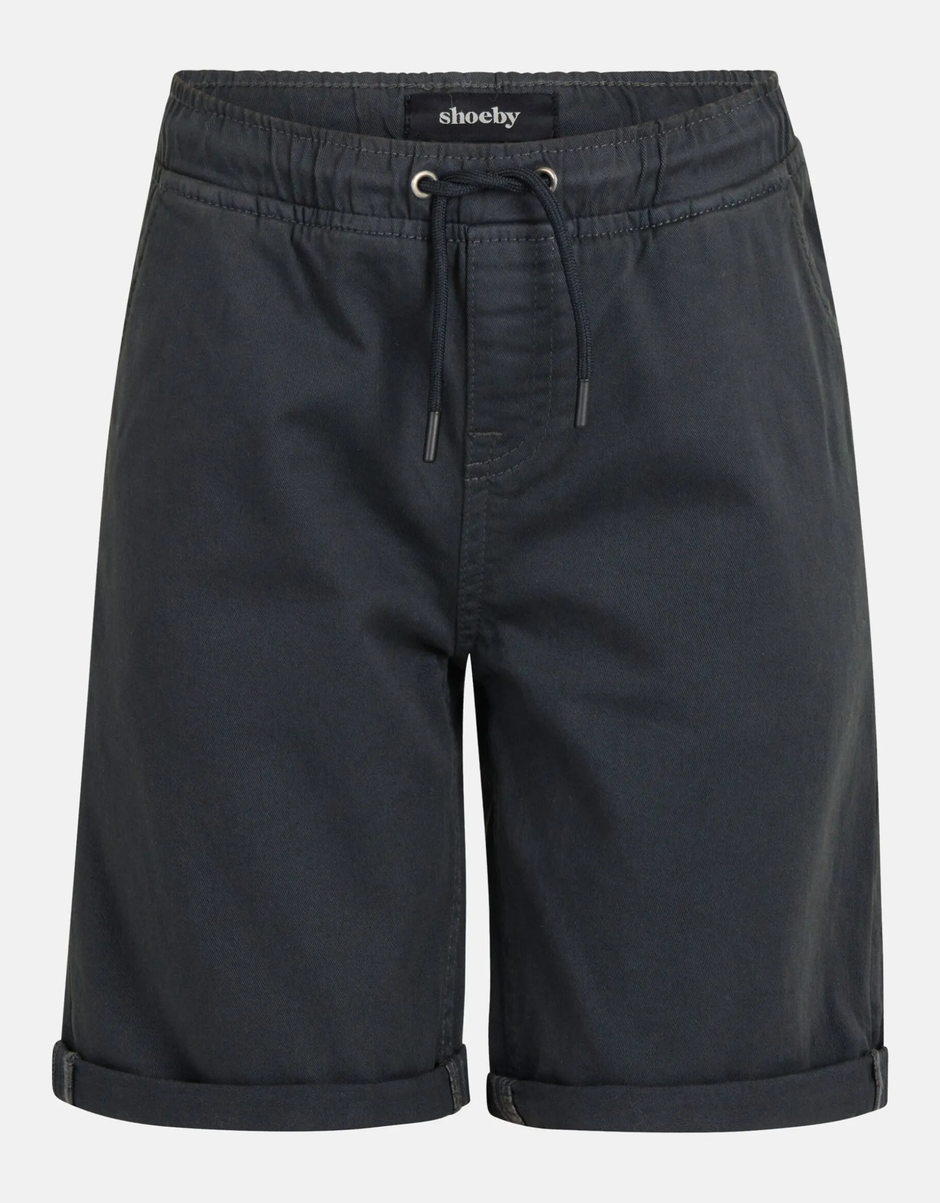 Casual Twill Short Donkergrijs
