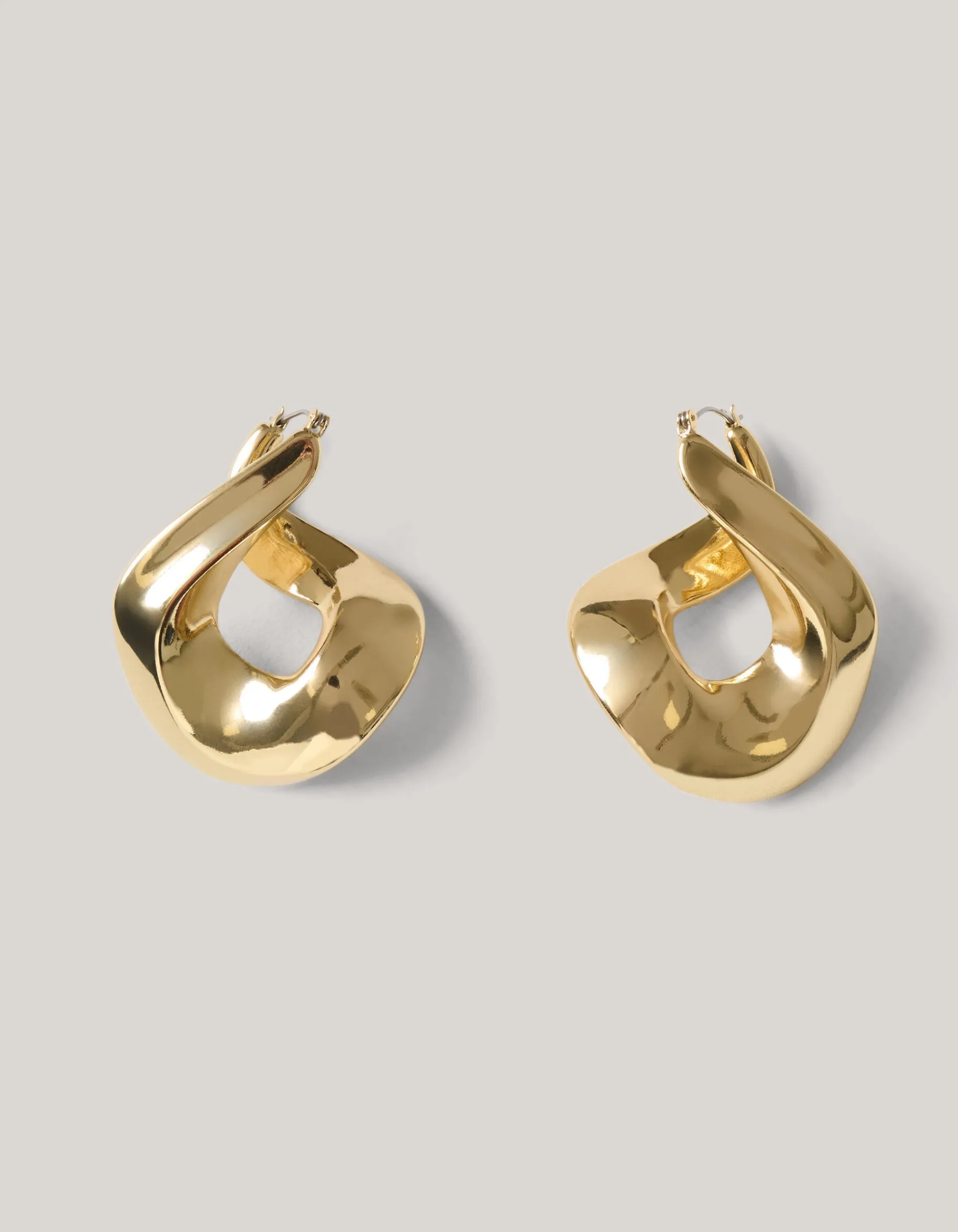 Chain Hoop Oorbellen Goud