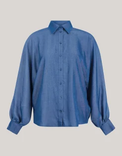 Chambray Blouse Blauw