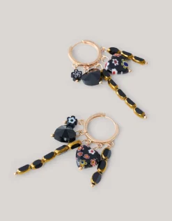 Charm Hoop Oobellen Goud