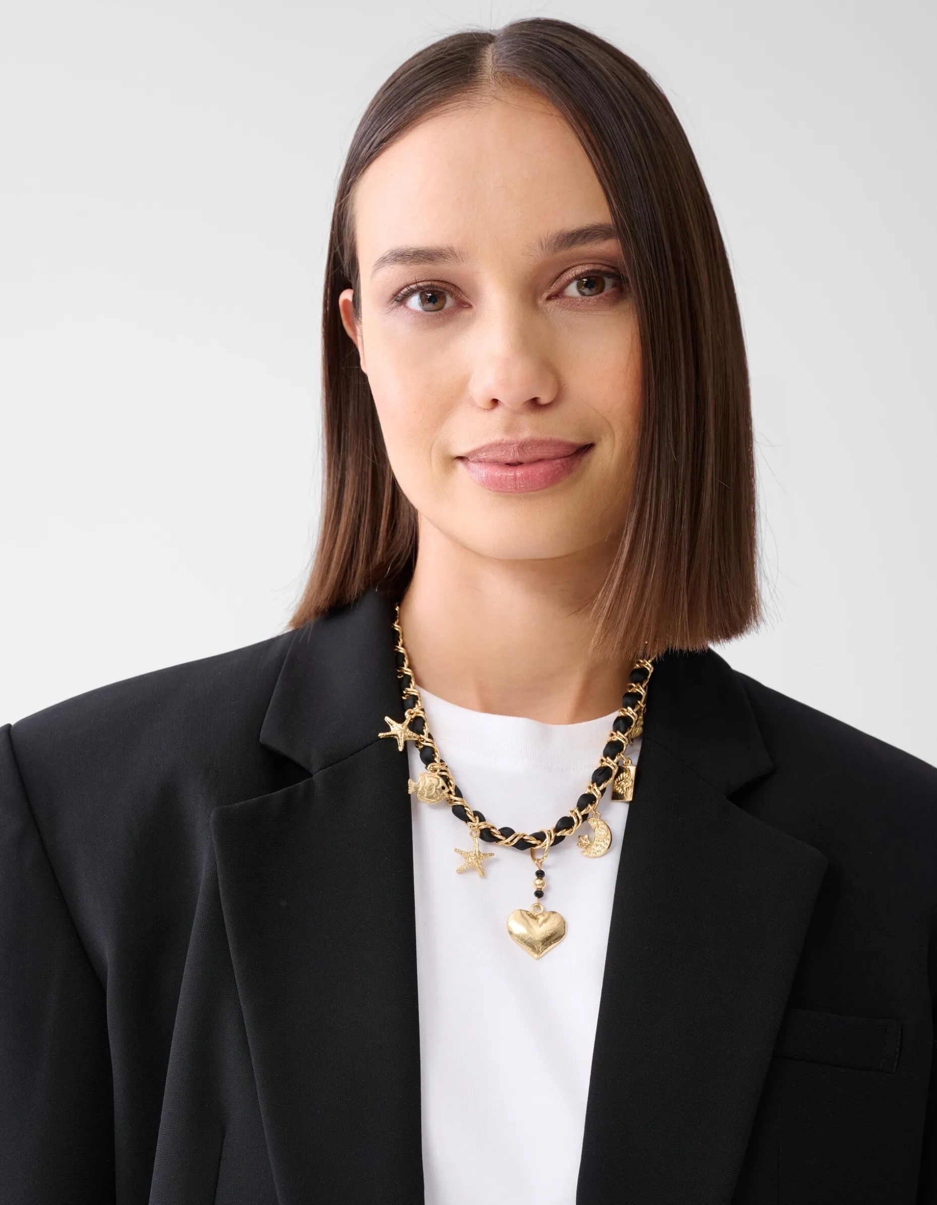 Charm Ketting Zwart