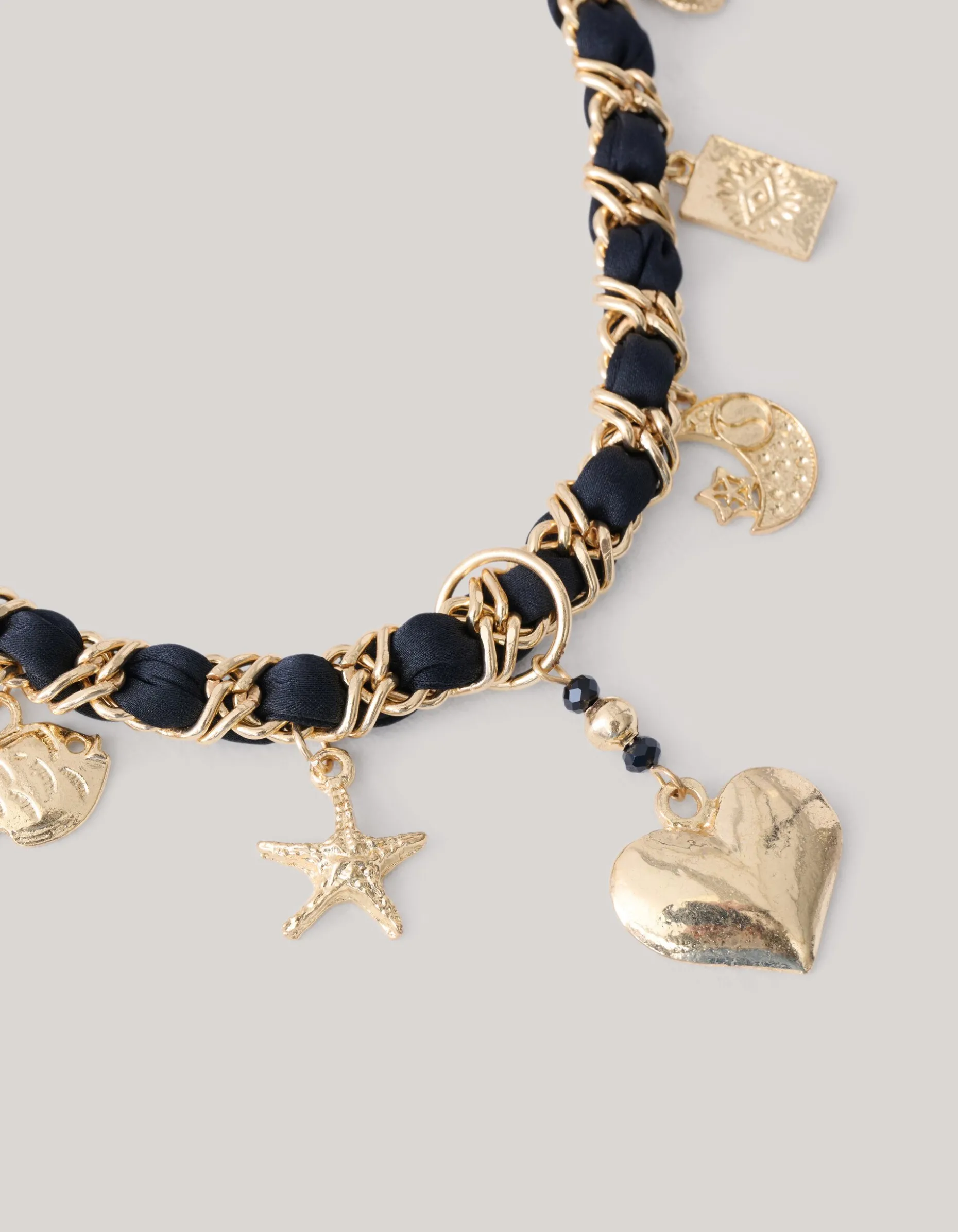 Charm Ketting Zwart