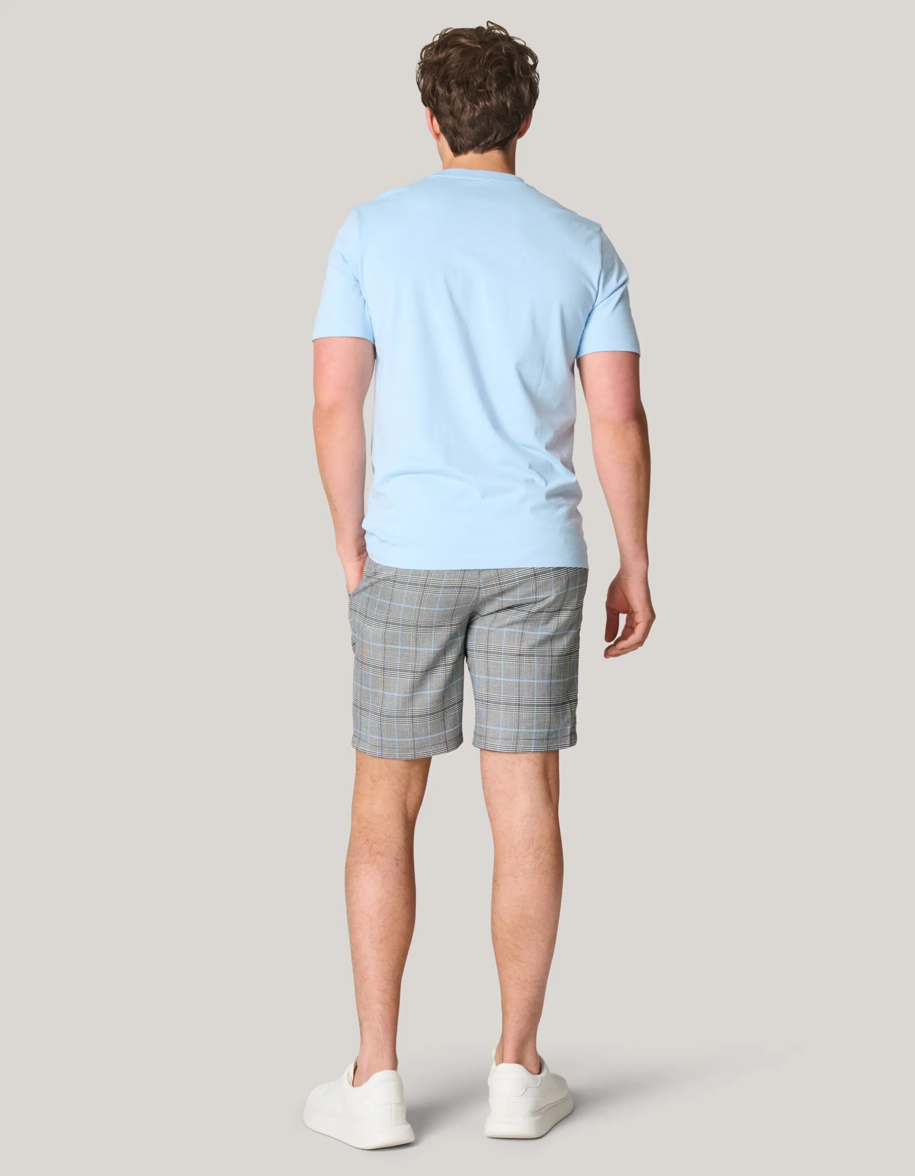 Check Short Grijs