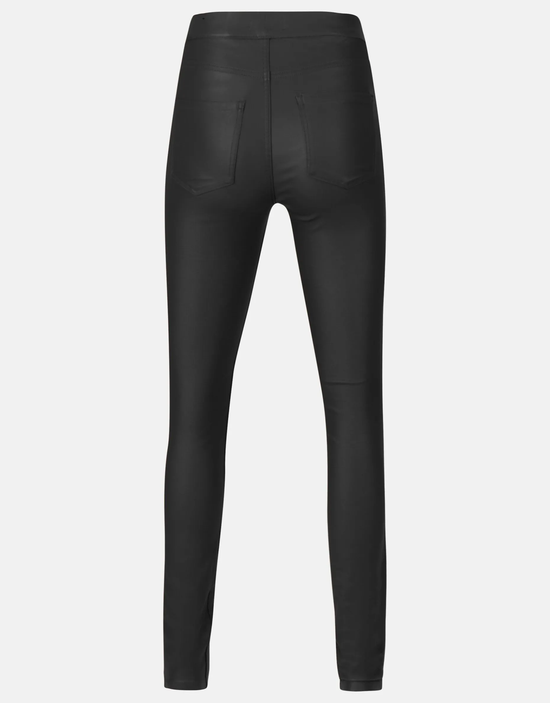 Coated Tregging Zwart