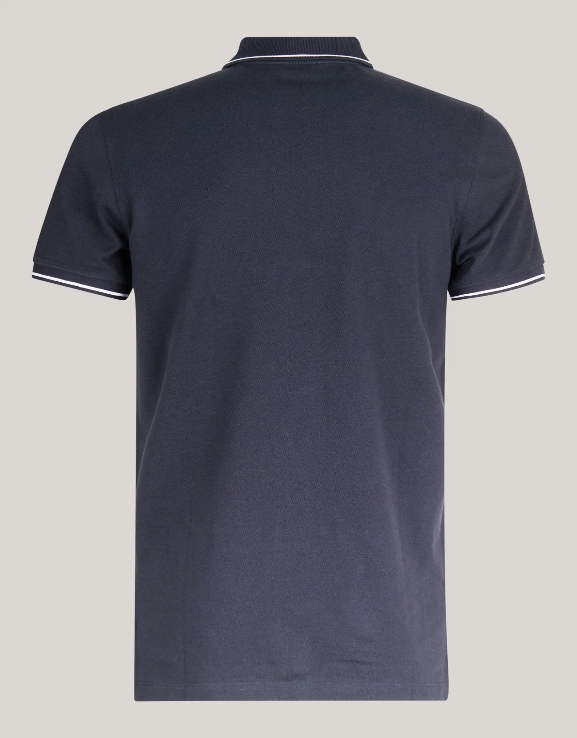 Contrast Pique Polo Donkergrijs
