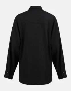 Crinkle Blouse Zwart