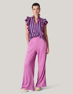 Crinkle Broek Roze