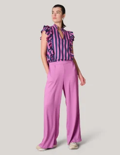 Crinkle Broek Roze