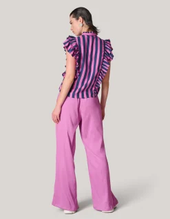 Crinkle Broek Roze