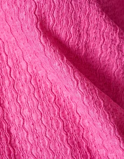 Crinkle Ruffle Top Roze
