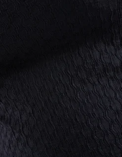 Crinkle Top Zwart
