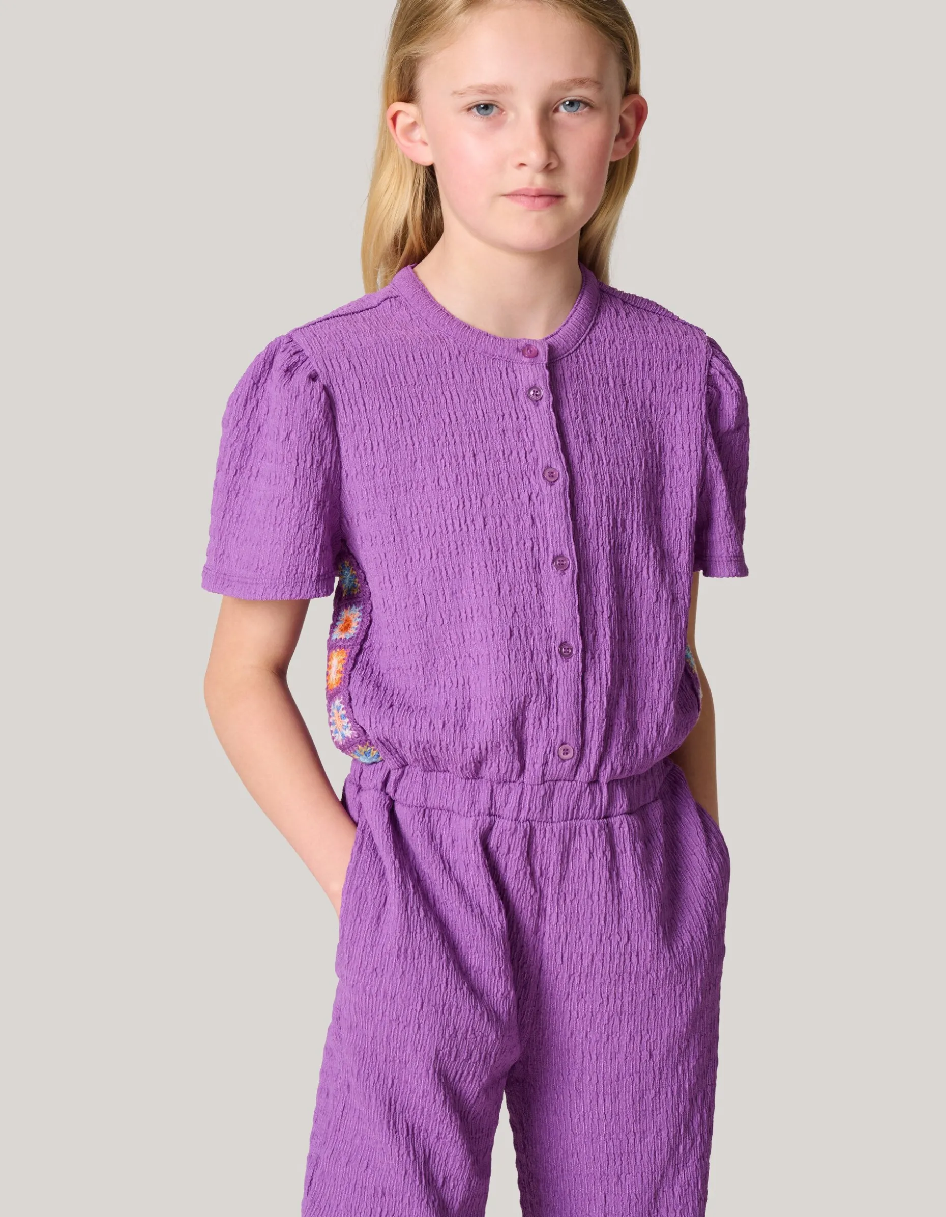 Crochet Jumpsuit Donkerpaars