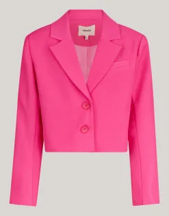 Cropped Blazer Roze