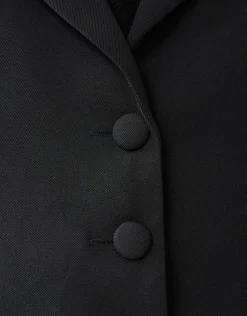 Cropped Blazer Zwart