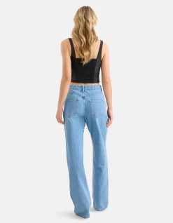 Cropped Top Zwart